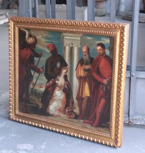 Dipinto: Martirio di Santa Giustinia, fine '600